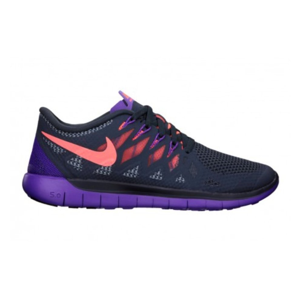 Nike Free 5.0 Sneakers - Gray & Purple, Size 7
